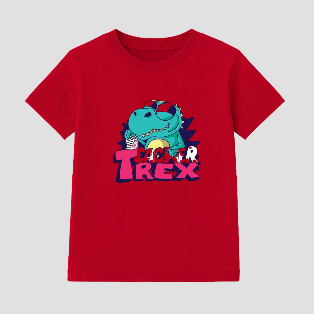Teacher T-Rex Kids’ Tee – 170 GSM