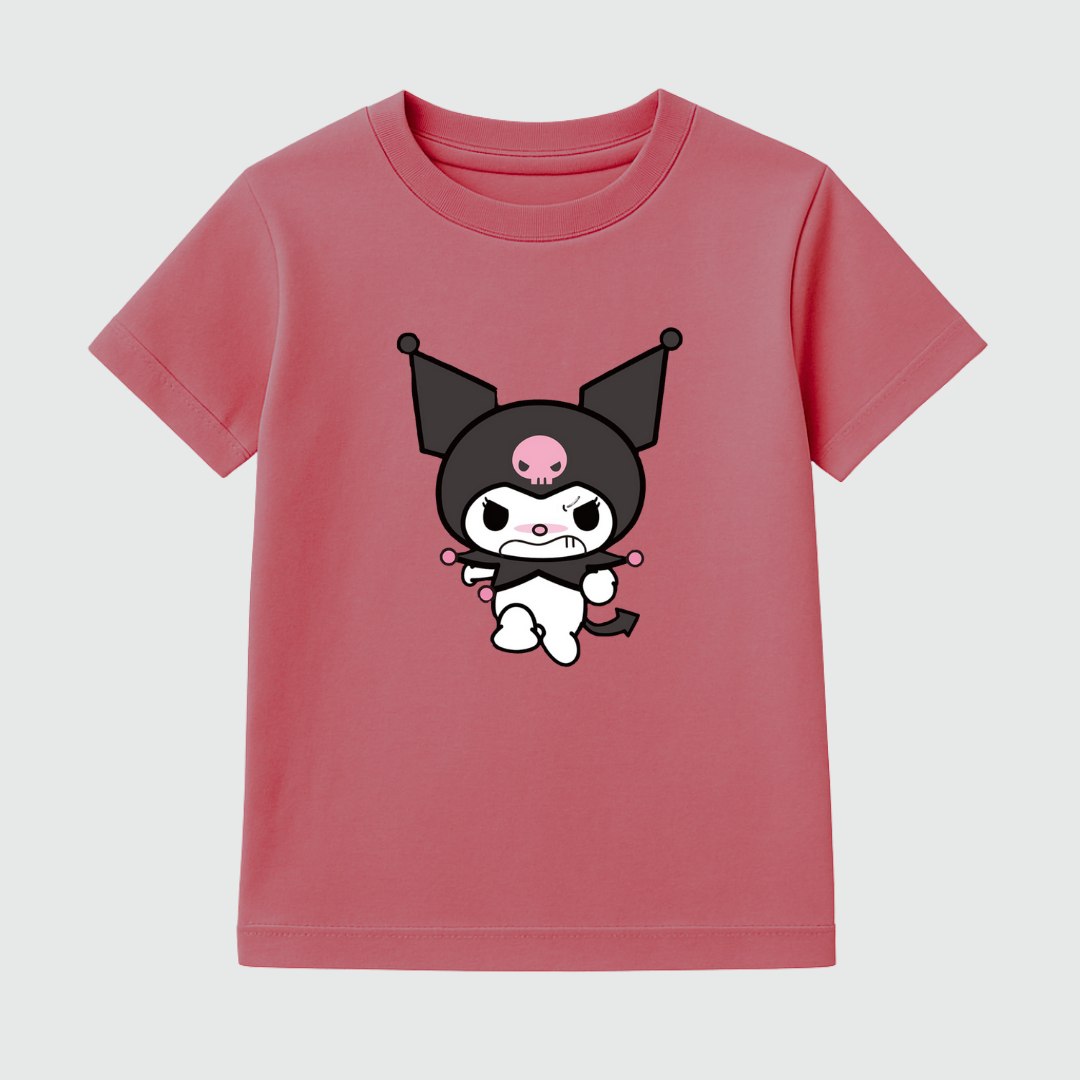 Kuromi Power Kids’ Tee – 220 GSM