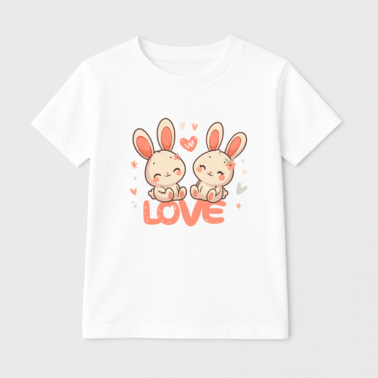 Cute Bunnies Kids’ Tee – 170 GSM