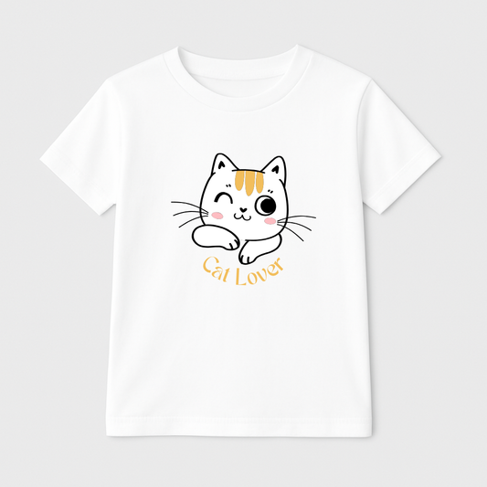 Cat Lover Kids’ Tee – 170 GSM