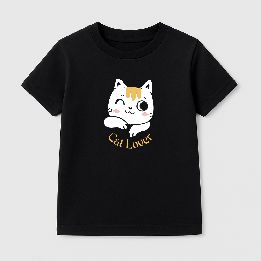 Cat Lover Kids’ Tee – 170 GSM