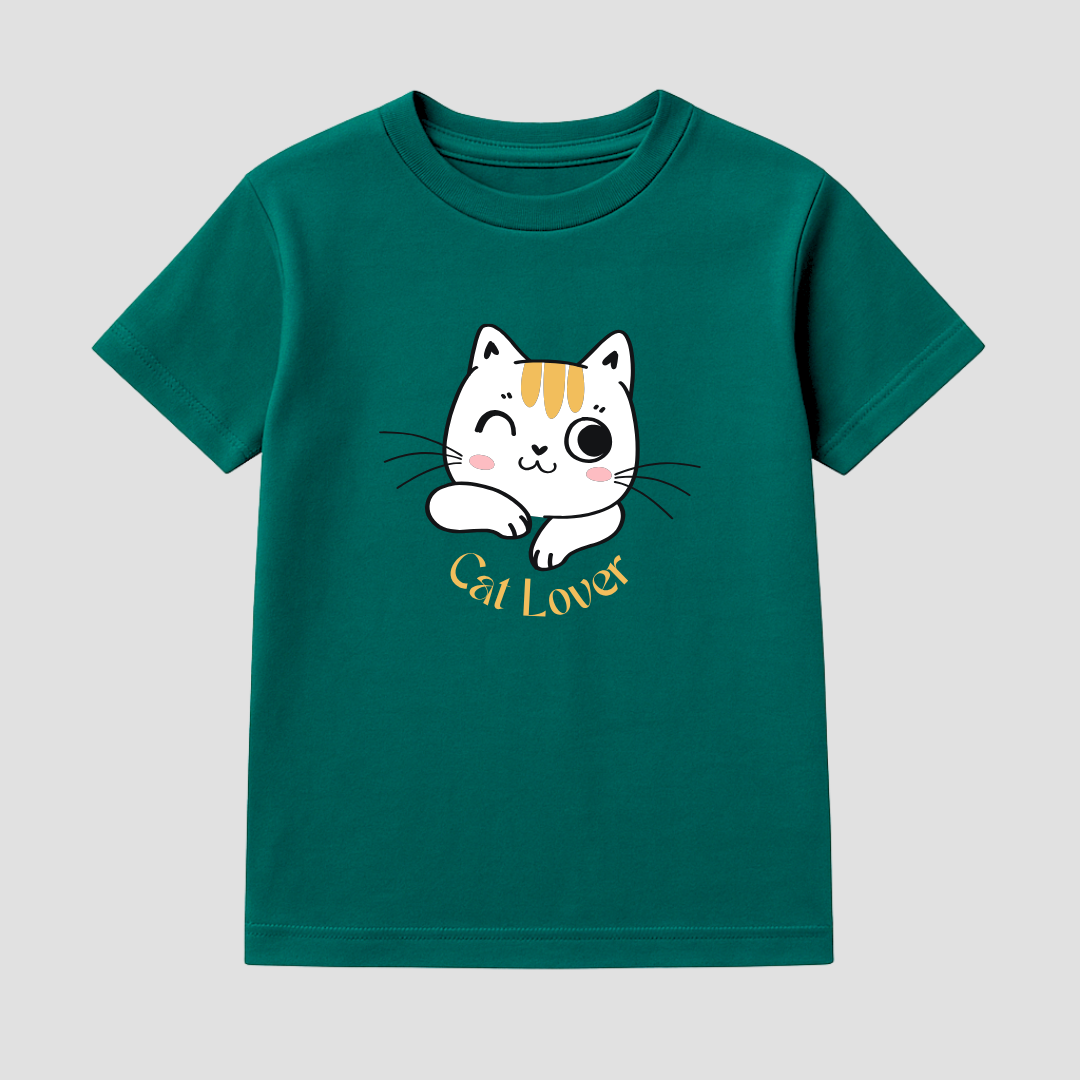 Cat Lover Kids’ Tee – 170 GSM