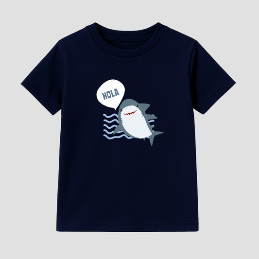 Hola Shark Kids’ Tee – 220 GSM