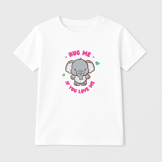 Hug Me Elephant Kids’ Tee – 170 GSM