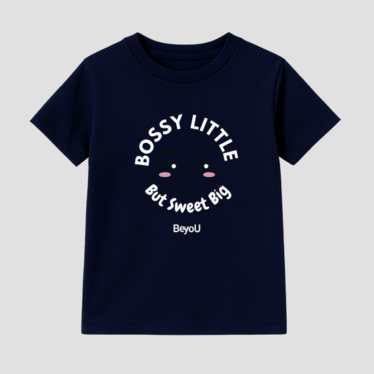 Bossy Little, Sweet Big Kids’ Tee – 220 GSM